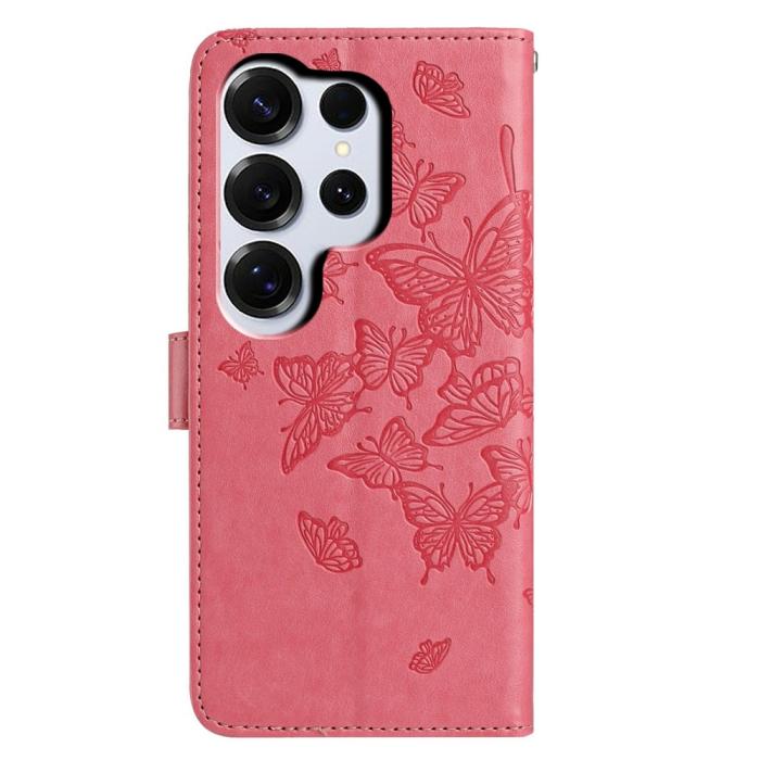 Bild 5, Samsung Galaxy S26 Ultra Fodral Fjäril Tryck Rosa