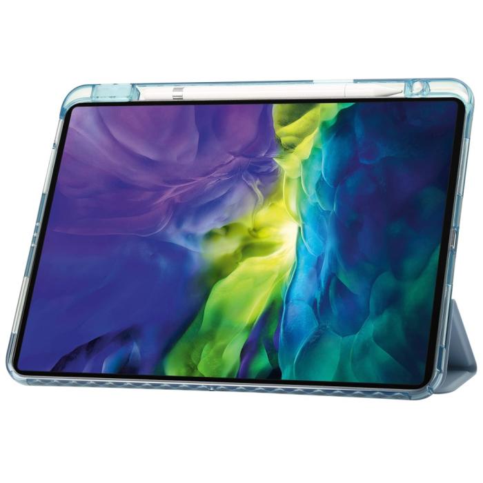 Bild 2, iPad Pro 11 2025/2024 Fodral Tri-Fold Pennhållare Hybrid Blå