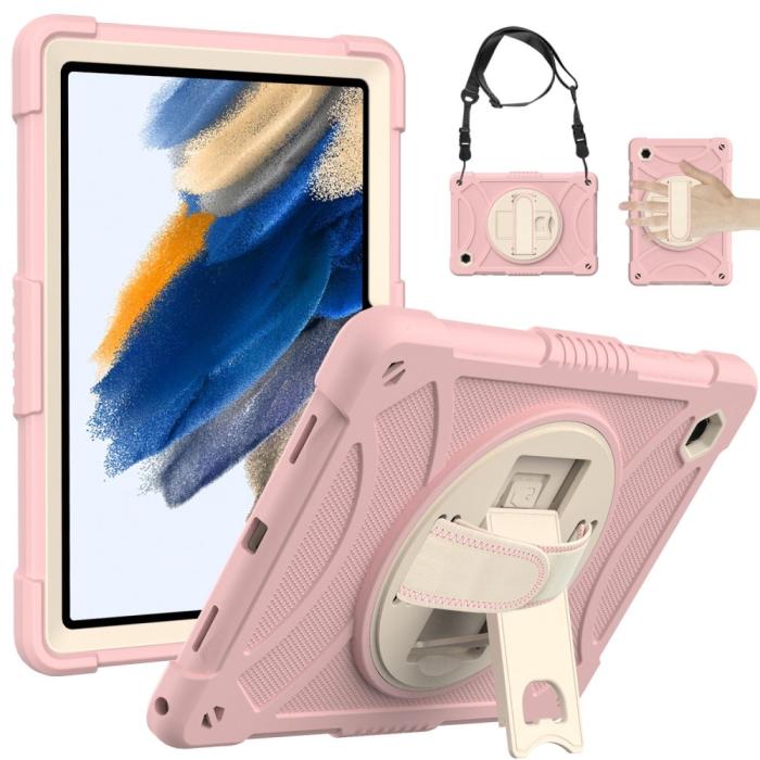 Bild 6, Galaxy Tab A8 Skal Hybrid Shockproof Kickstand Rosa