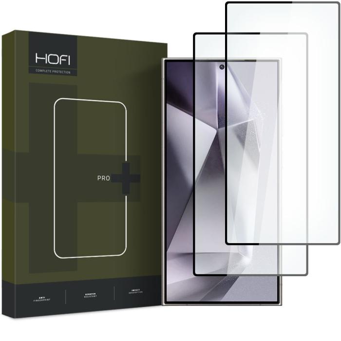 Bild 1, HOFI Galaxy S24 Ultra 2-PACK Skärmskydd Pro+ Heltäckande Svart