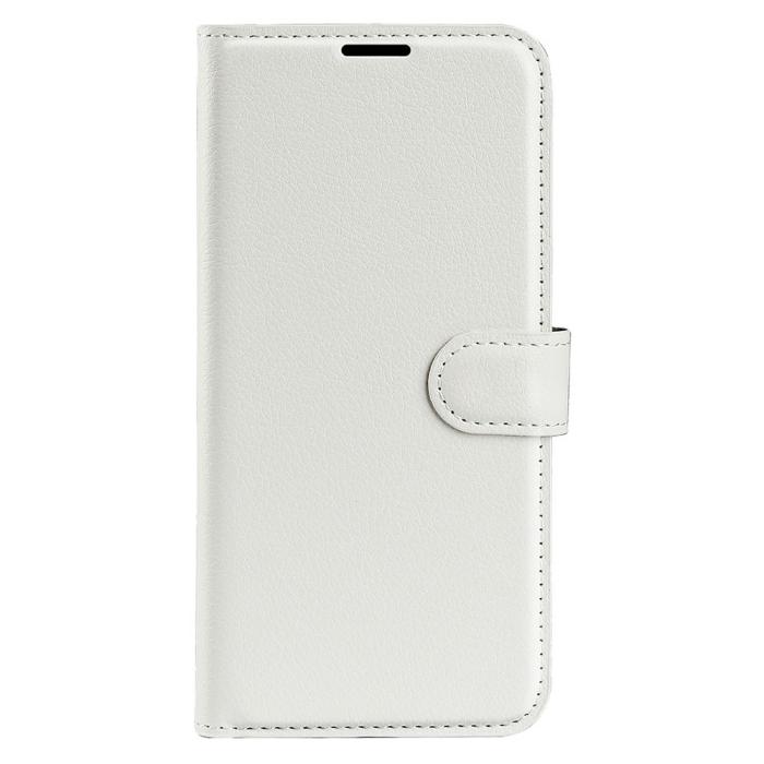 Bild 5, Samsung Galaxy S23 Ultra Fodral Litchi Läder Vit