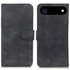 KHAZNEH iPhone Air Fodral L&auml;der Svart