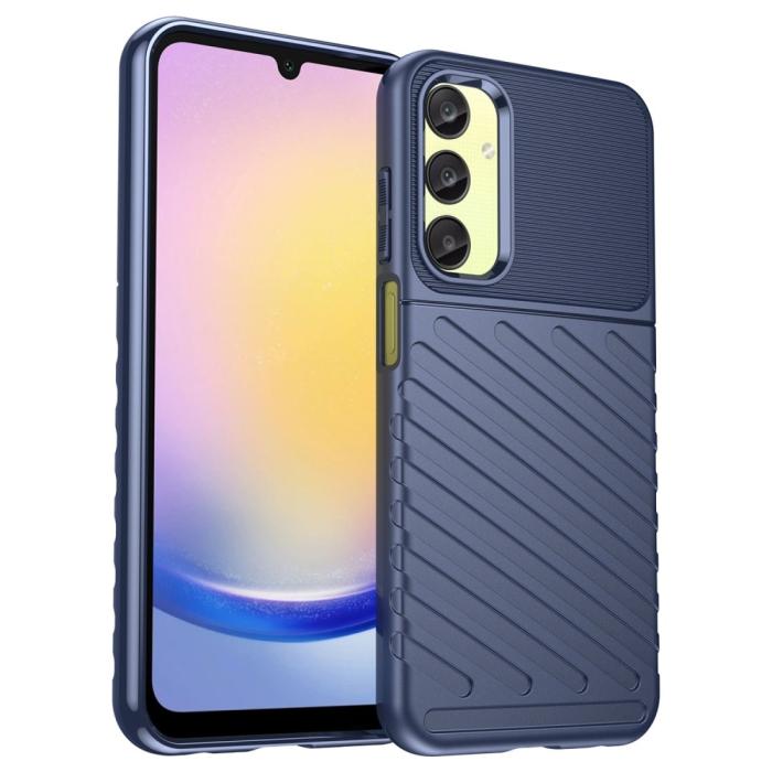 Bild 1, Samsung Galaxy A25 5G Skal Twill Textur Blå