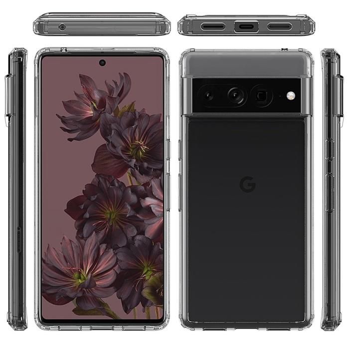 Bild 6, Google Pixel 7 Pro Skal Akryl/TPU Transparent