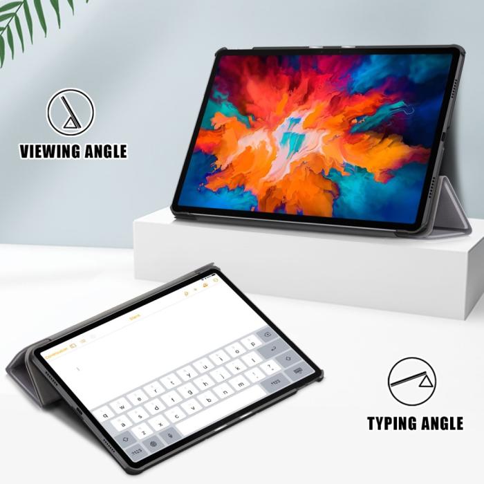 Bild 2, Lenovo Tab P11 Pro - Tri-Fold Fodral - Grå