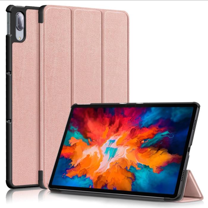 Bild 1, Lenovo Tab P11 Pro - Tri-Fold Fodral - Roséguld