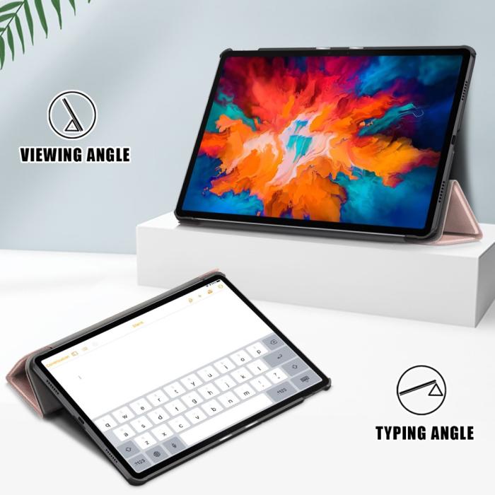 Bild 2, Lenovo Tab P11 Pro - Tri-Fold Fodral - Roséguld