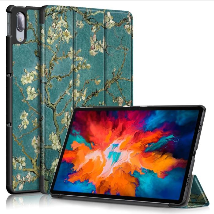 Bild 1, Lenovo Tab P11 Pro - Tri-Fold Fodral - Peach Blossom