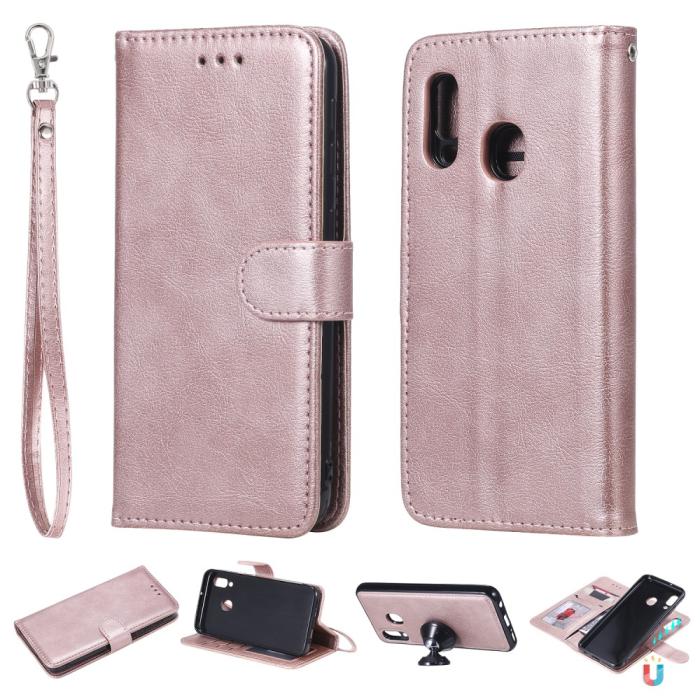 Bild 1, Samsung Galaxy A20e - 2in1 Magnet Skal / Plånboksfodral - Roséguld