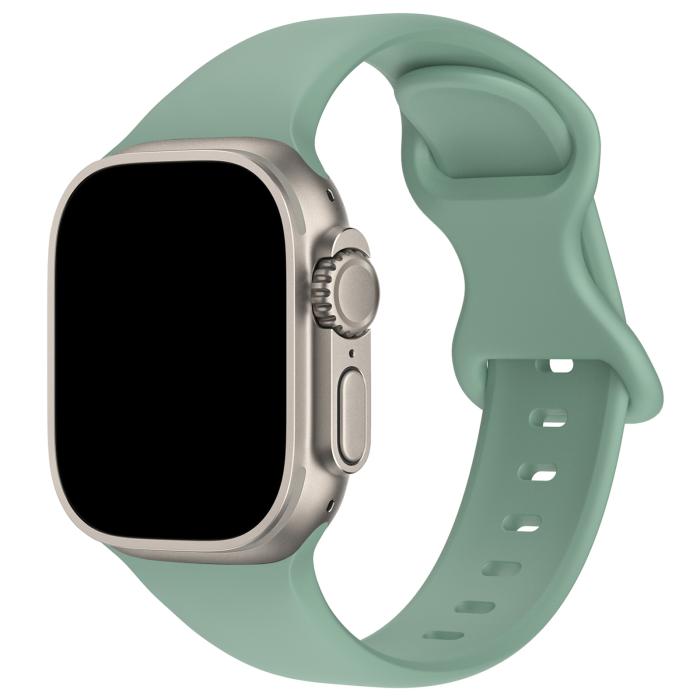 Bild 2, Silikon Armband Butterfly Apple Watch 41/40/38 mm (M/L) Tallgrön