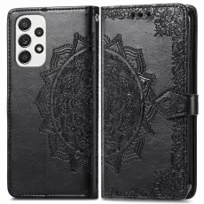 Samsung Galaxy A53 5G Fodral Mandala Läder Svart
