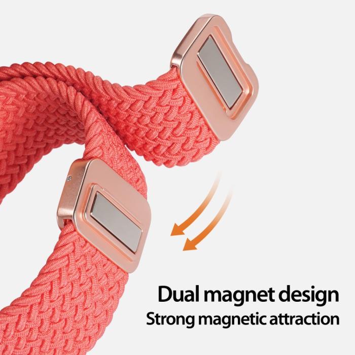 Bild 5, DUX DUCIS Apple Watch 38/40/41 Armband Flätat Rosa