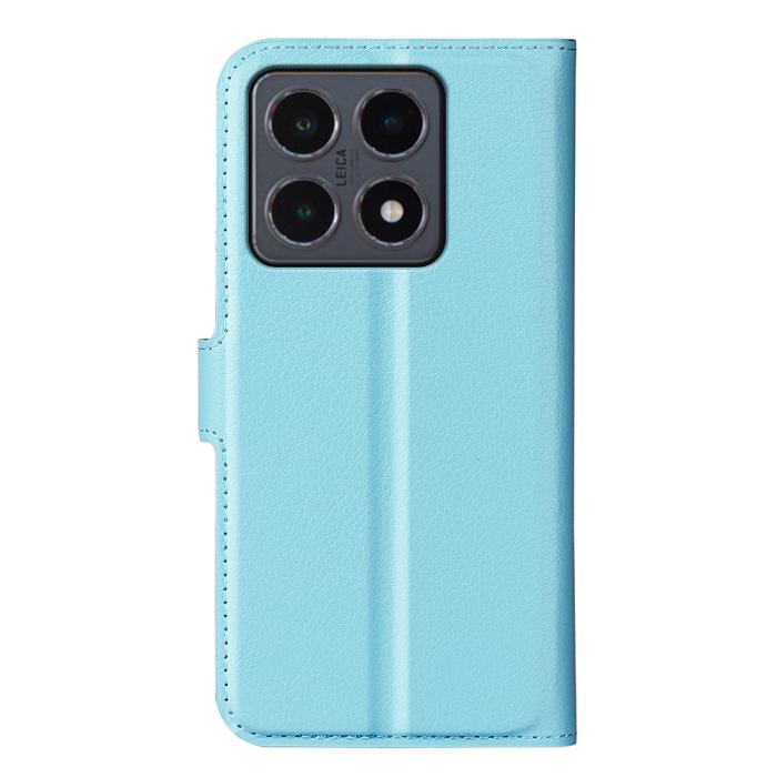 Bild 3, Xiaomi 15T Fodral Litchi Läder Blå