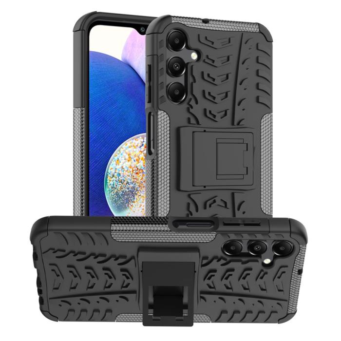 Bild 1, Samsung Galaxy A15 4G/5G Ultimata Stöttåligt med Stöd Svart
