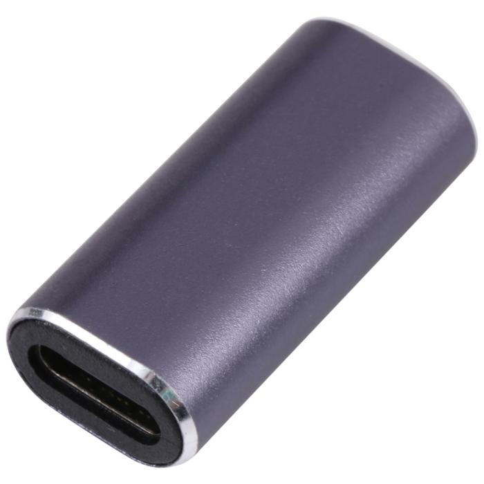 Bild 2, USB-C Hona - USB-C Hona Adapter USB 4.0 Aluminium Blå