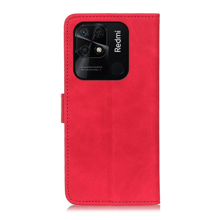 Bild 3, KHAZNEH Xiaomi Redmi 10C Fodral Retro Röd