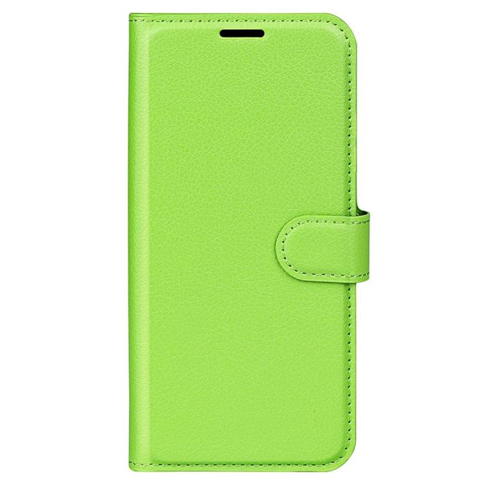Bild 5, Samsung Galaxy S23 Fodral Litchi Läder Grön
