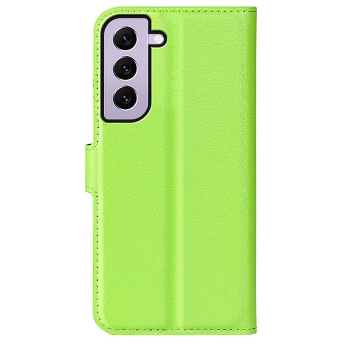 Bild 6, Samsung Galaxy S23 Fodral Litchi Läder Grön
