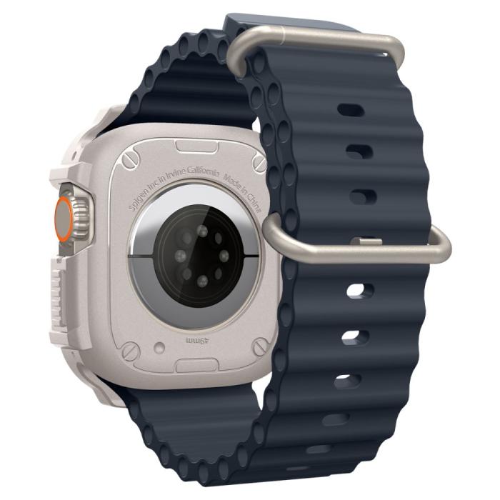 Bild 4, Spigen Apple Watch Ultra 49 mm Skal Rugged Armor Dune Beige