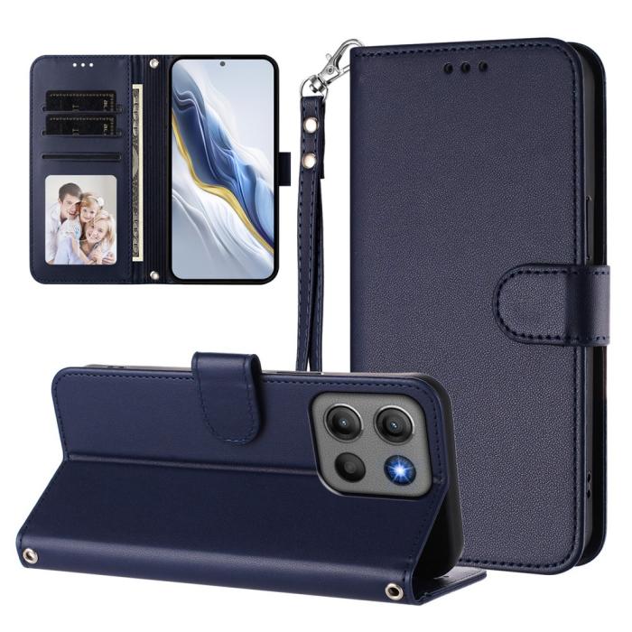 Bild 3, Motorola Moto G15 / G15 Power Fodral Läder Blå