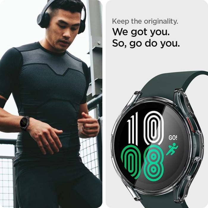 Bild 6, Spigen Galaxy Watch 4/5 44 mm Skal Ultra Hybrid Transparent
