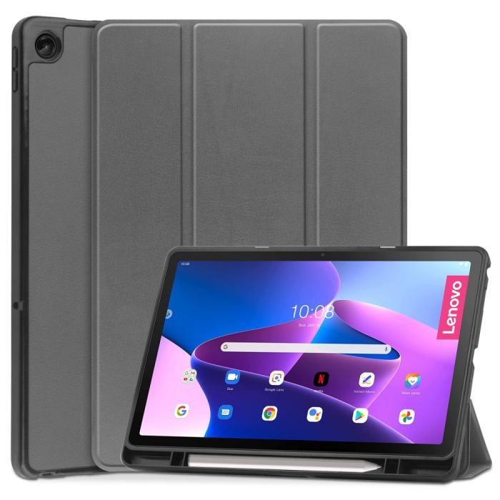 Bild 1, Tech-Protect Lenovo Tab M10 Plus Gen 3 Fodral Pennhållare Grå