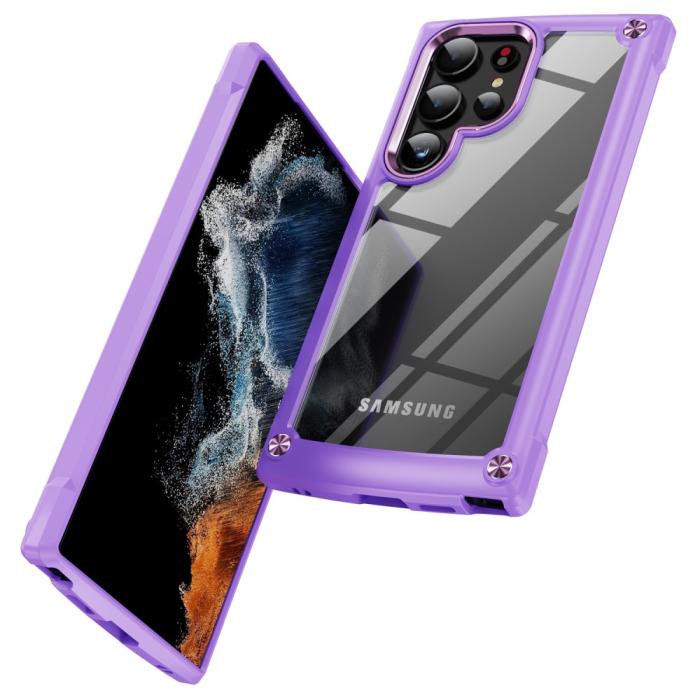 Bild 2, Galaxy S24 Ultra Skal Shockproof Hybrid Armor Lila