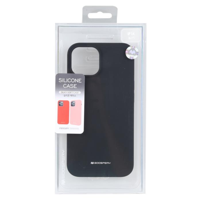 Bild 3, Goospery iPhone 14 Pro Skal Silky Liquid Svart