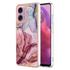 Motorola Moto G04 4G/G24 4G Marmor Skal Roséguld