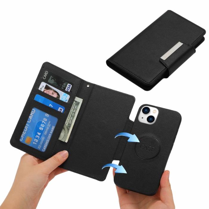 Bild 4, iPhone 15 Plus 2in1 Magnet Fodral Svart