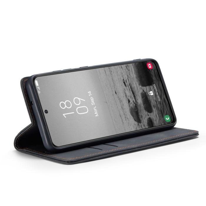 Bild 3, CASEME Samsung Galaxy S23 Fodral Flip Läder Svart