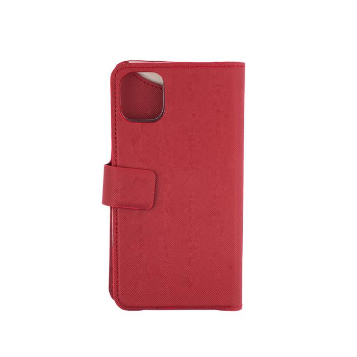Bild 3, ONSALA iPhone 12 Mini 2in1 Magnet Fodral / Skal Saffiano Red