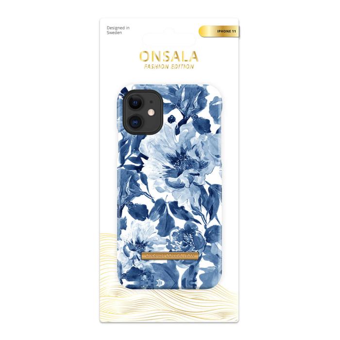Bild 2, ONSALA iPhone 11 Mobilskal Soft Indigo Peony