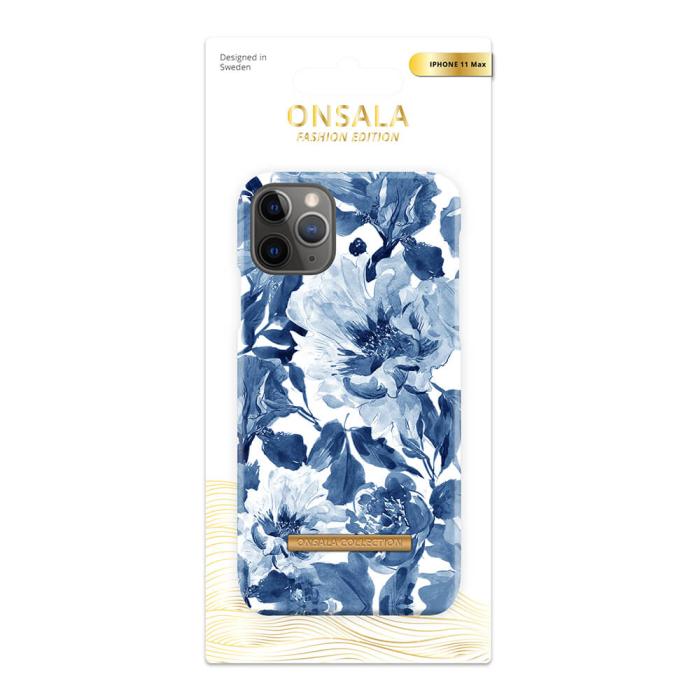 Bild 2, ONSALA iPhone 11 Pro Max Mobilskal Soft Indigo Peony