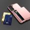 Samsung Galaxy S22 Plus Skal Hybrid Med Kortfack Rosa