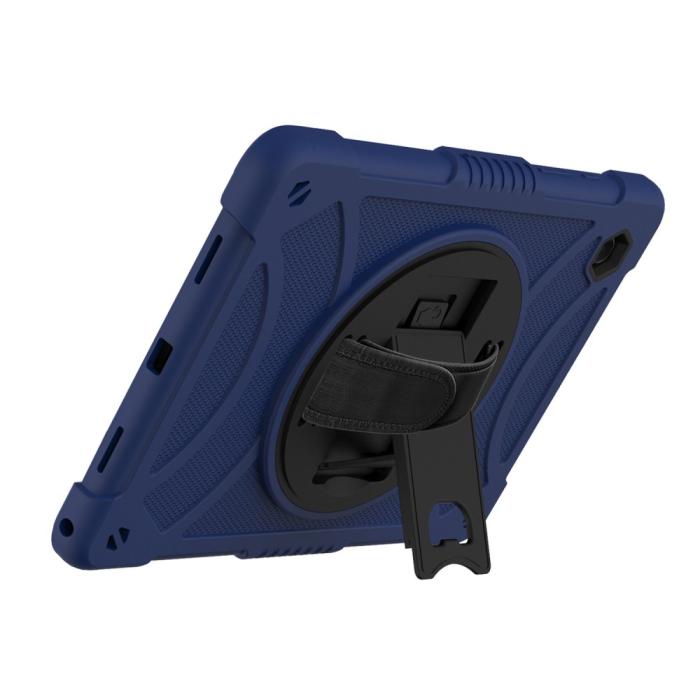Bild 2, Galaxy Tab A8 Skal Hybrid Shockproof Kickstand Mörk Blå