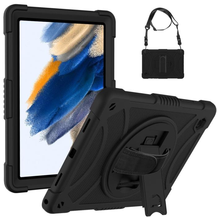 Bild 1, Galaxy Tab A8 Skal Hybrid Shockproof Kickstand Svart