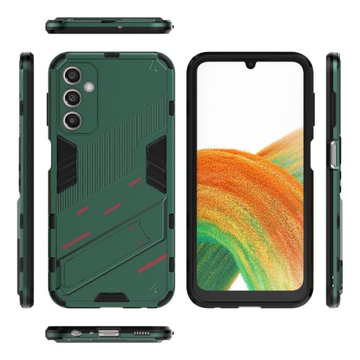 Bild 2, Samsung Galaxy A24 5G Skal Hybrid Kickstand Grön