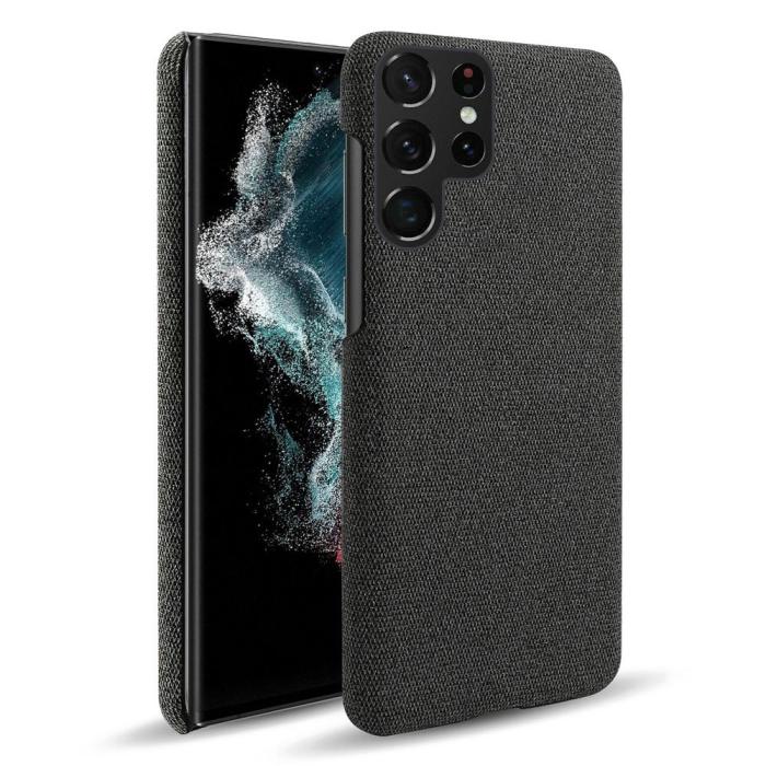 Bild 1, KSQ Samsung Galaxy S23 Ultra Skal Tygbelagt Svart