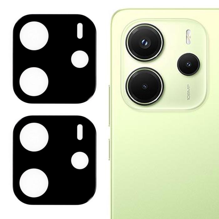 Bild 1, Xiaomi Redmi Note 14 4G 2-PACK Linsskydd Härdat Glas Svart