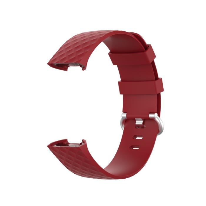 Bild 2, Armband Fitbit Charge 3 / 4 Röd