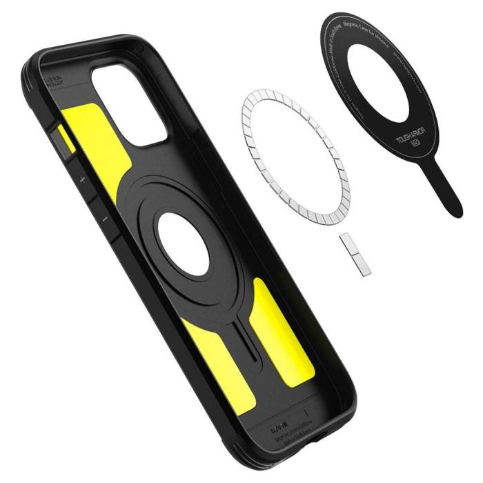 Bild 3, iPhone 12 Pro Max - Spigen MagSafe Tough Armor Skal - Svart