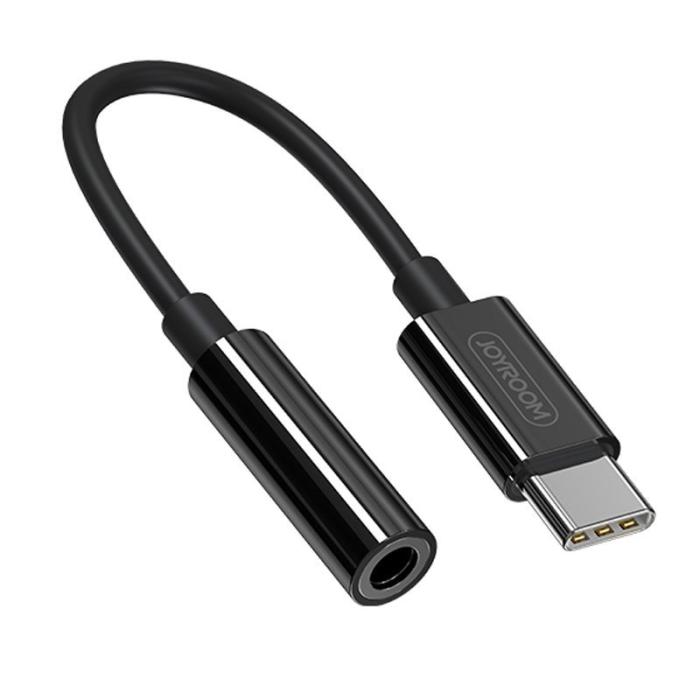 Bild 1, Joyroom USB-C till 3.5 mm AUX Adapter, DAC - Svart