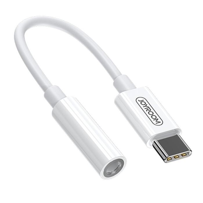 Bild 1, Joyroom USB-C till 3.5 mm AUX Adapter, DAC - Vit
