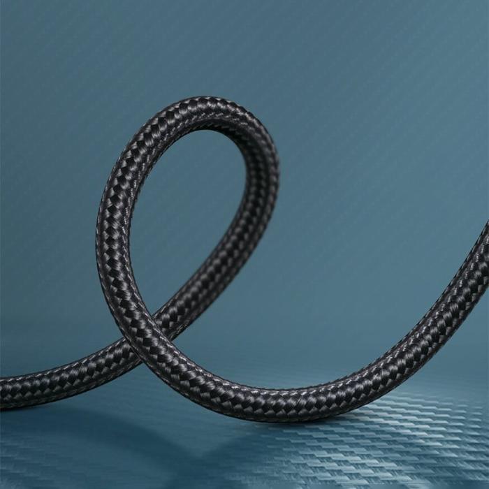 Bild 4, Joyroom 1.5m 3.5 mm AUX Ljudkabel Nylon - Mörk Blå