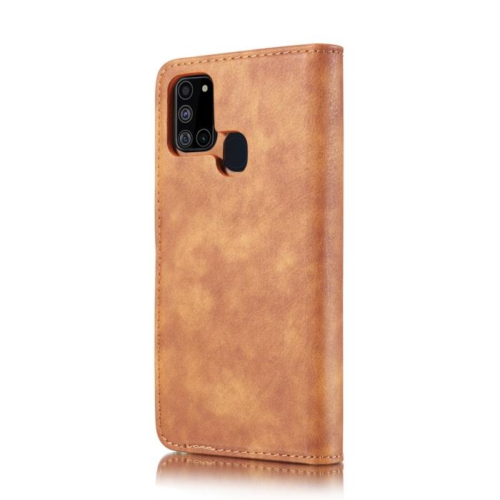 Bild 4, Samsung Galaxy A21s - DG.MING 2in1 Magnet Fodral - Brun