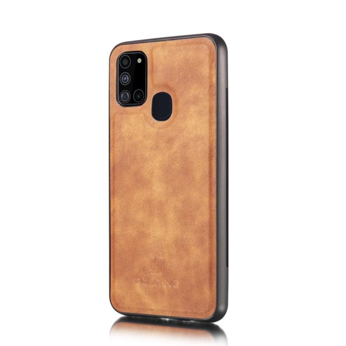 Bild 5, Samsung Galaxy A21s - DG.MING 2in1 Magnet Fodral - Brun