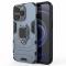 iPhone 13 Pro - Hybrid Armor Ring Skal - Navy Blue