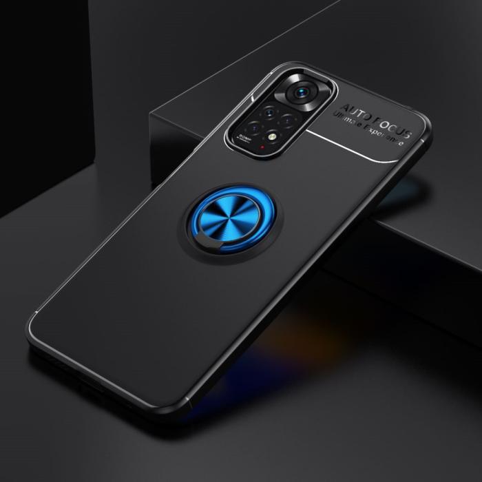 Bild 2, Xiaomi Redmi Note 11 4G Skal Ring Svart/Blå