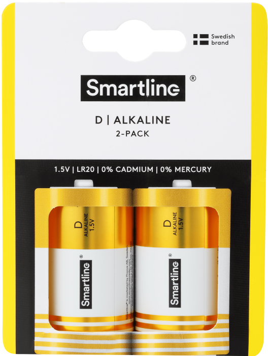 Bild 3, Smartline D LR20 1.5V Alkaliskt Batteri 2-pack